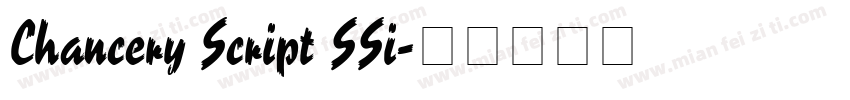 Chancery Script SSi字体转换